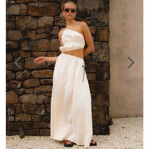 Verge Girl Te Amo Maxi Linen Dress